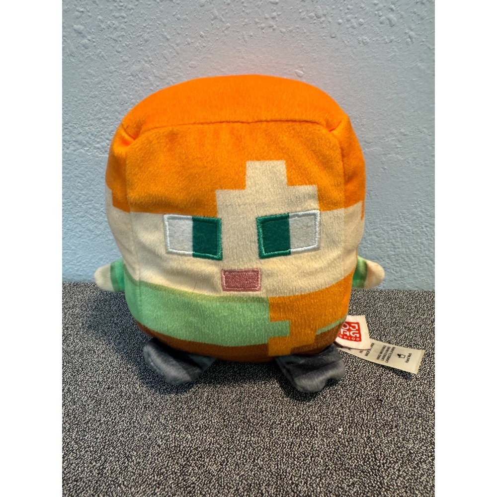 Minecraft Cuutopia Alex Mattel Mojang Orange Rounded Soft Stuffed Plush Toy